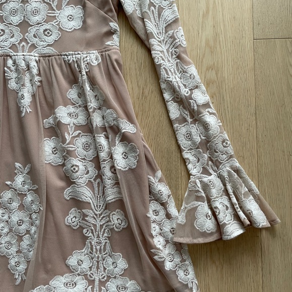 NWT For Love & Lemons White Lace Mini Dress - Picture 10 of 14